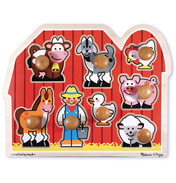 Farm Friends Large Peg Puzzle