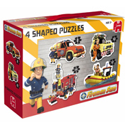 Fireman Sam 4 Shaped Puzzles in a Box