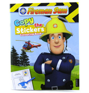Fireman Sam Copy the Stickers Colouring Book