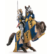 Lion Coat of Arms Prince On Reared-Up Horse
