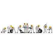 Scalextric Pit Team Fuel Crew in Silver &&hellip;
