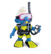 Schleich Smurf Scuba-Diver