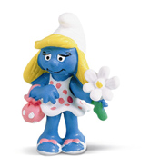 Schleich Smurfette with Flower