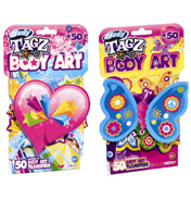 Body Tagz Girls Hearts & Stars Shaped Tattoos