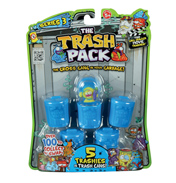 Trash Packs 5 Trashies in 5 Bins (Series 3 Blue)